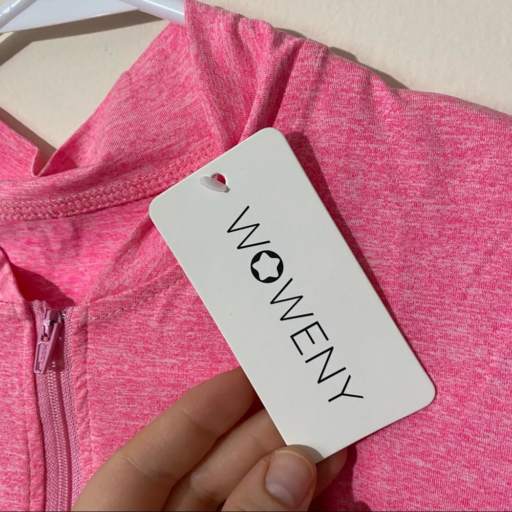 WOWENY Women’s Pink 1/4 Zip Golf Tank M - Picture 5 of 11